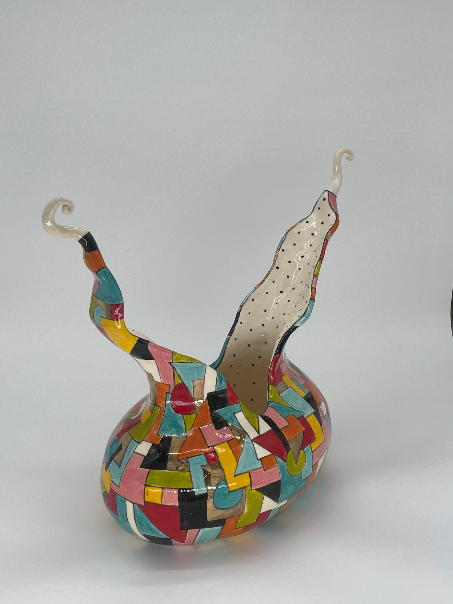 Patchwork Viking Ceramic Bowl