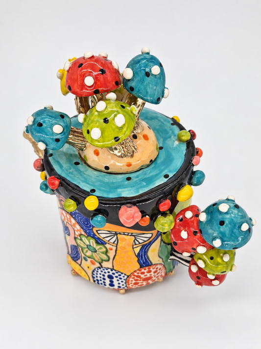 In the Mushroom Garden (Teapot)