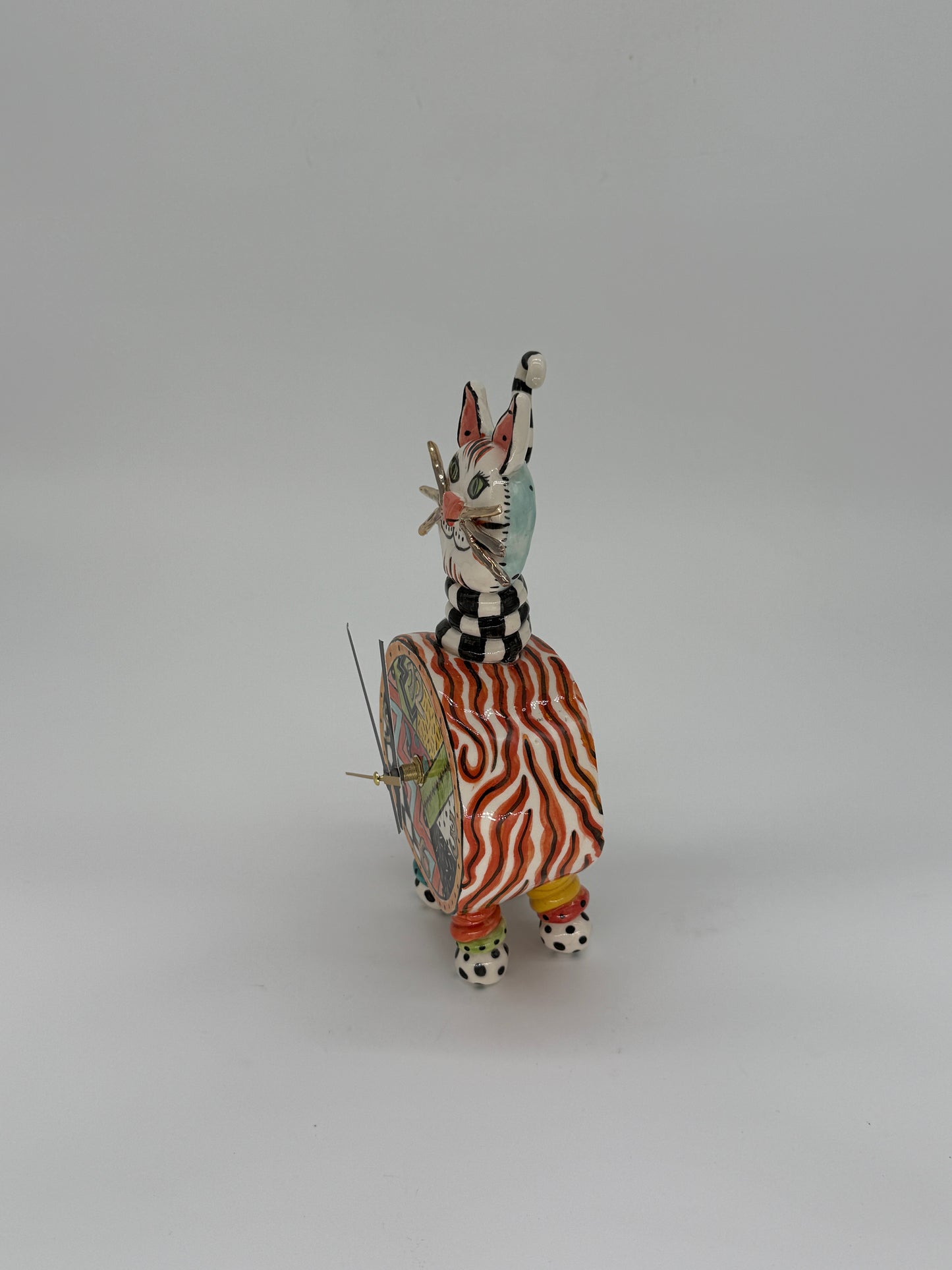 Cat Got The Cream Clock